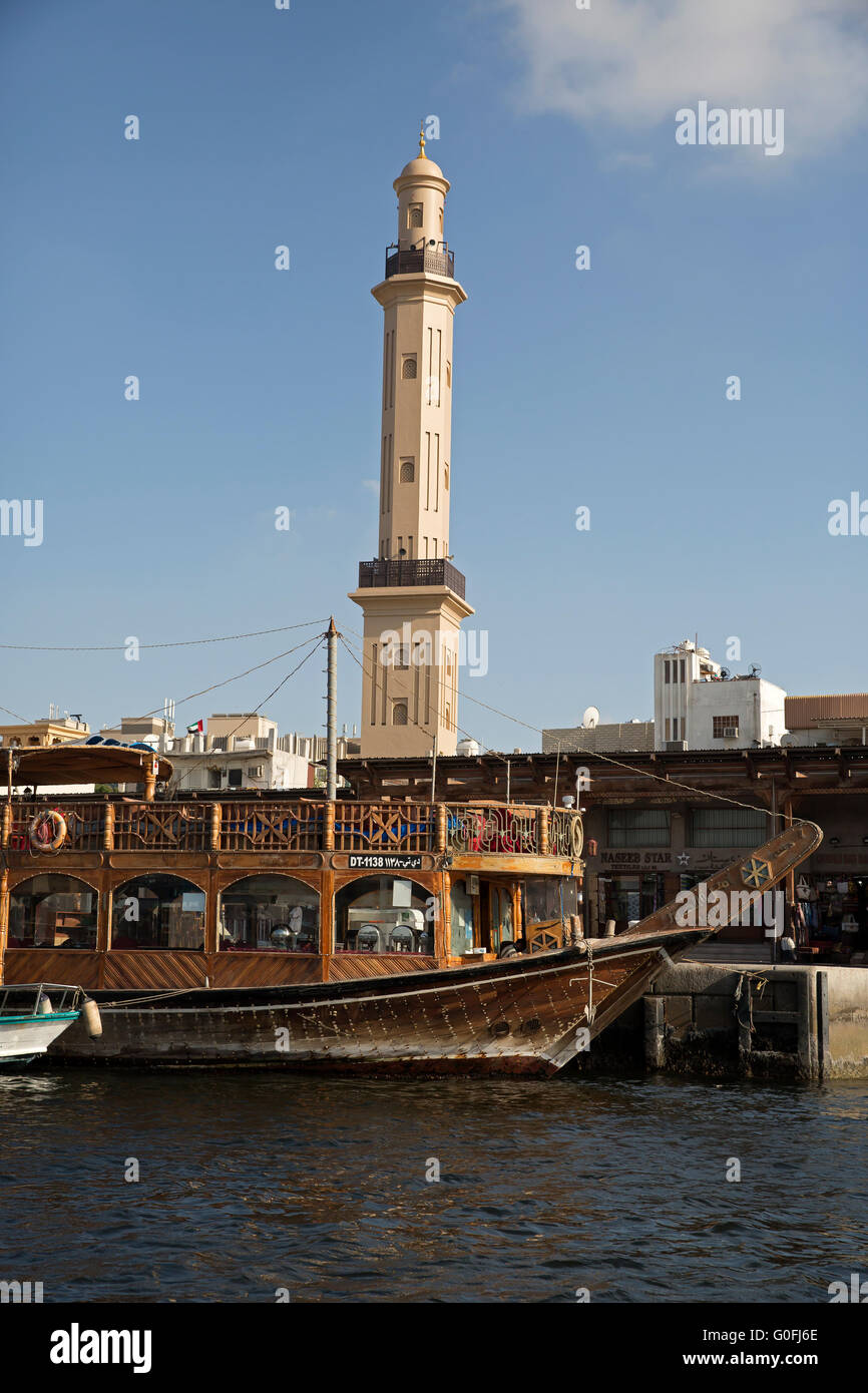 Il Creek di Dubai EMIRATI ARABI UNITI Foto Stock