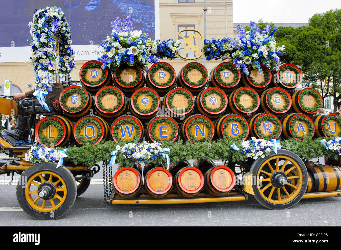 Sfilata di apertura della Oktoberfest a Monaco di Baviera Foto Stock