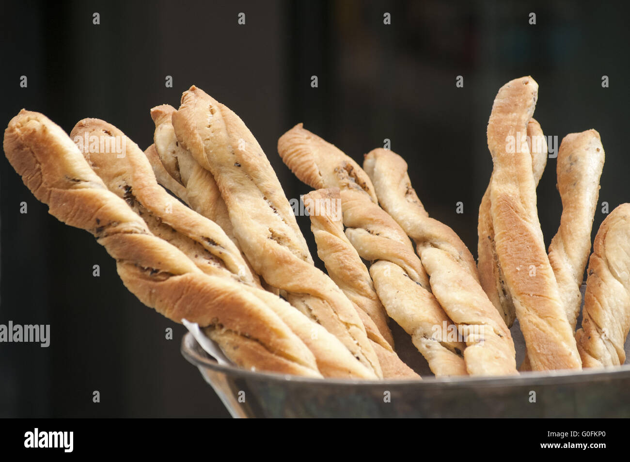 Appena sfornati in casa organico panini gourmet Foto Stock