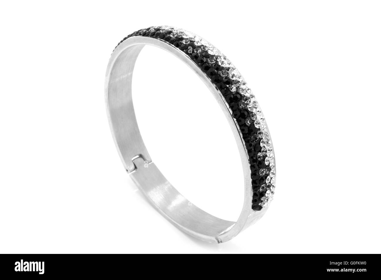 Bracciale in acciaio inossidabile Foto Stock