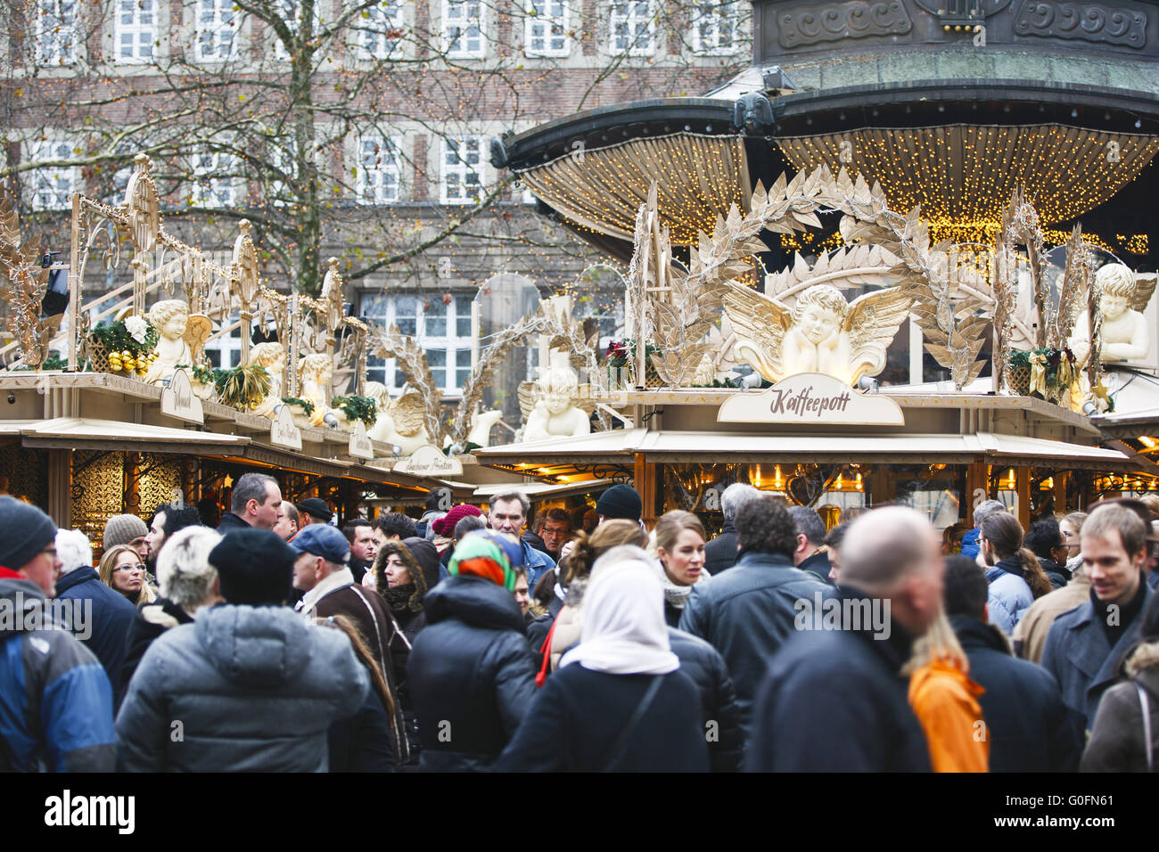 Duesseldorf, Germania - Mercatino di Natale Foto Stock