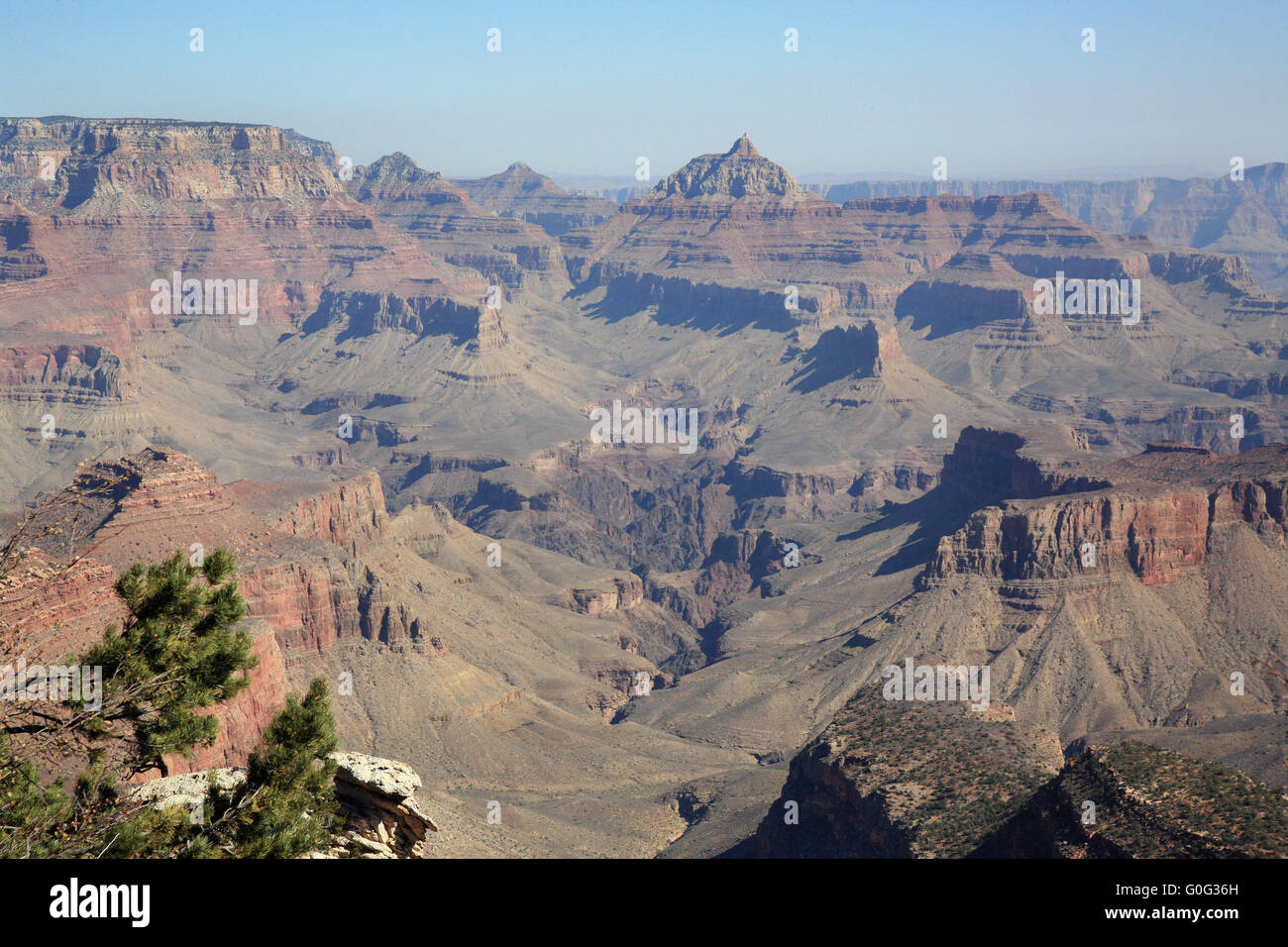Vista nel Grand Canyon Foto Stock