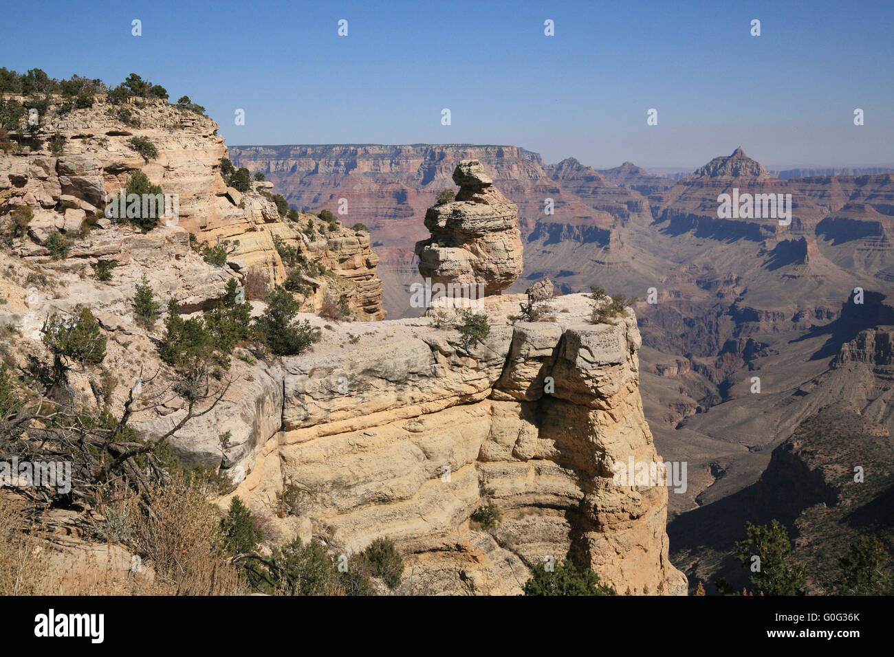 Tipicamente le rocce del Grand Canyon Foto Stock