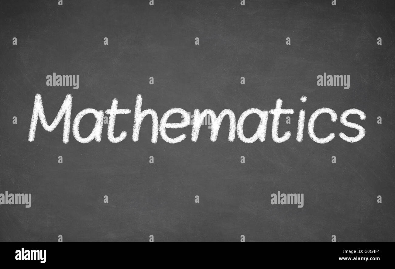 Matematica lezione sulla lavagna a fogli mobili o lavagna. Foto Stock