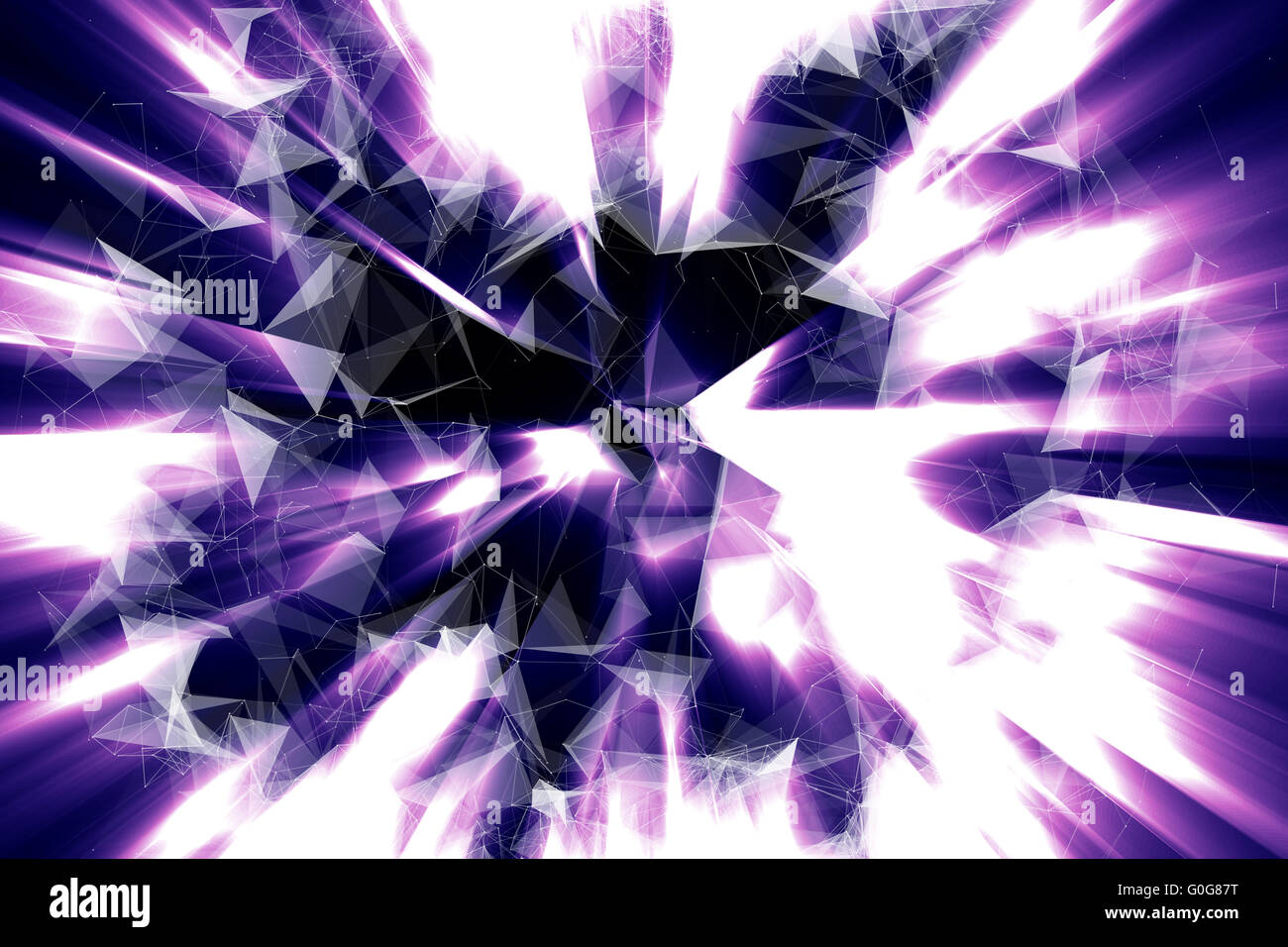 Plexus con blue shine Foto Stock