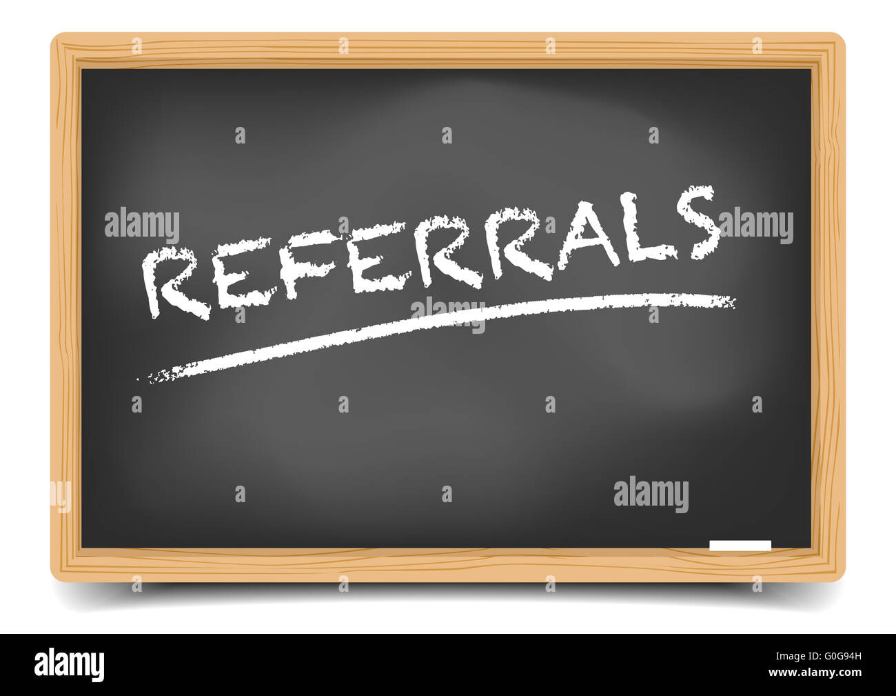 Concetto di Blackboard rinvii Foto Stock