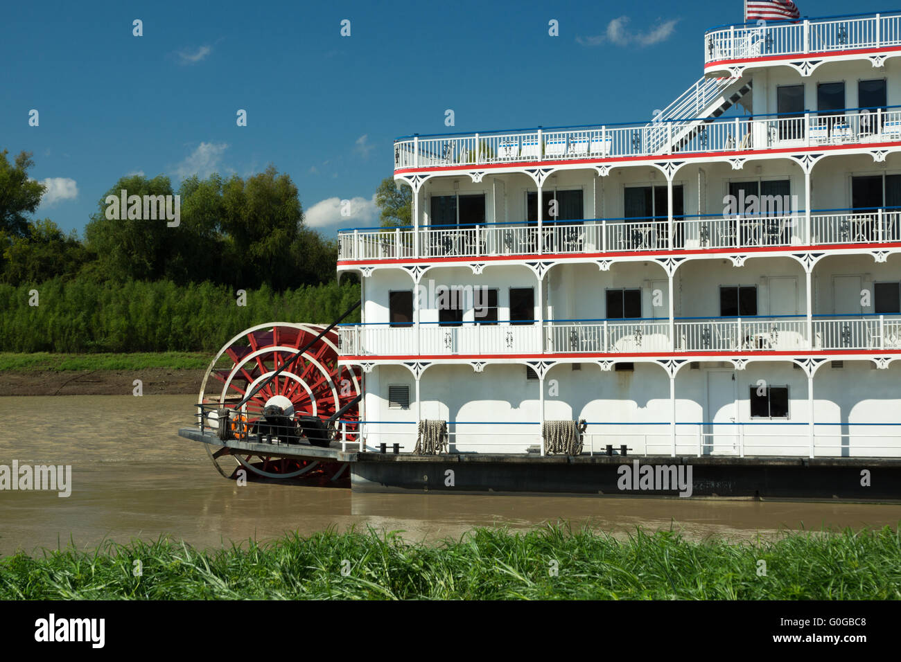 Fiume Mississippi Boat Foto Stock