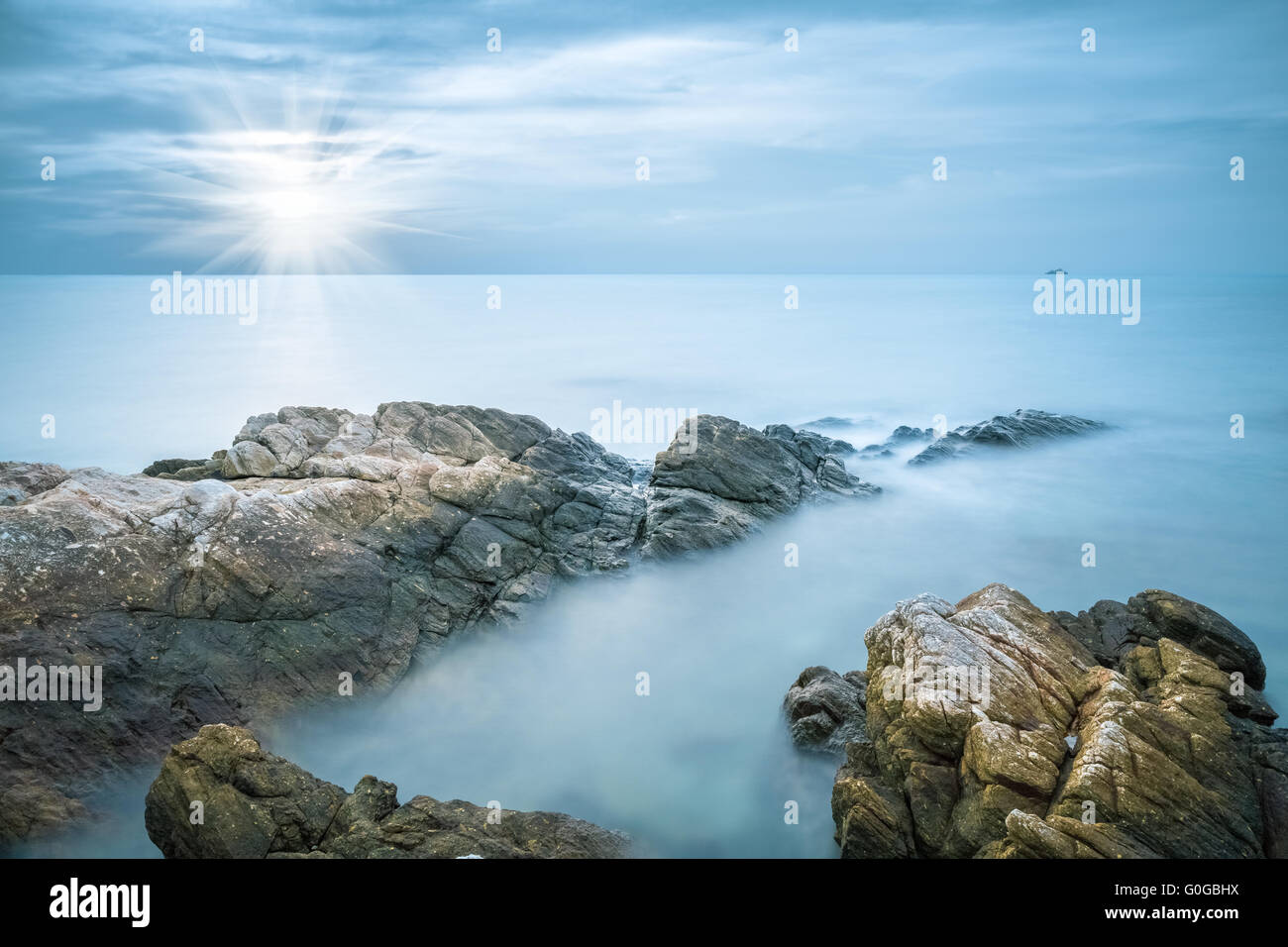 Rocce di mare closeup Foto Stock