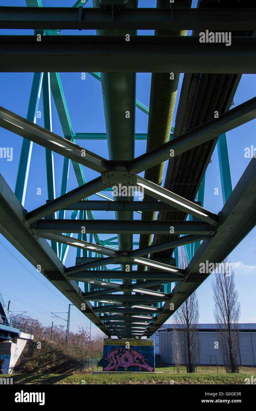 Hansa ponte tubo Dortmund Foto Stock