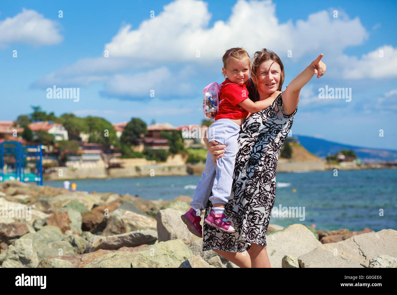 Mamma e figlia Foto Stock