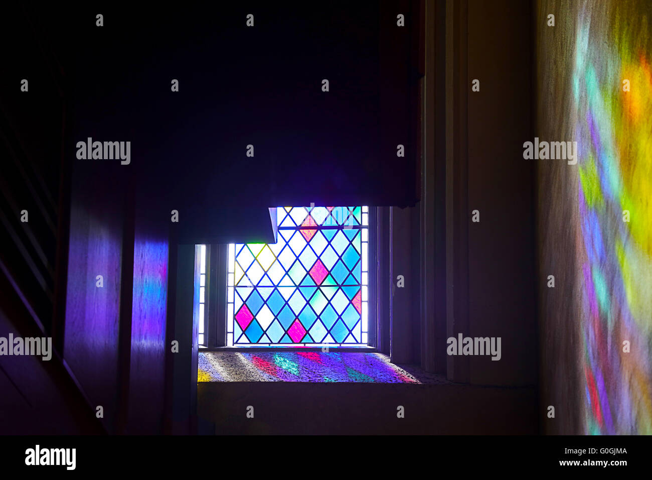 Tocco di colore alla Cattedrale di St Giles.Edinburgh Foto Stock