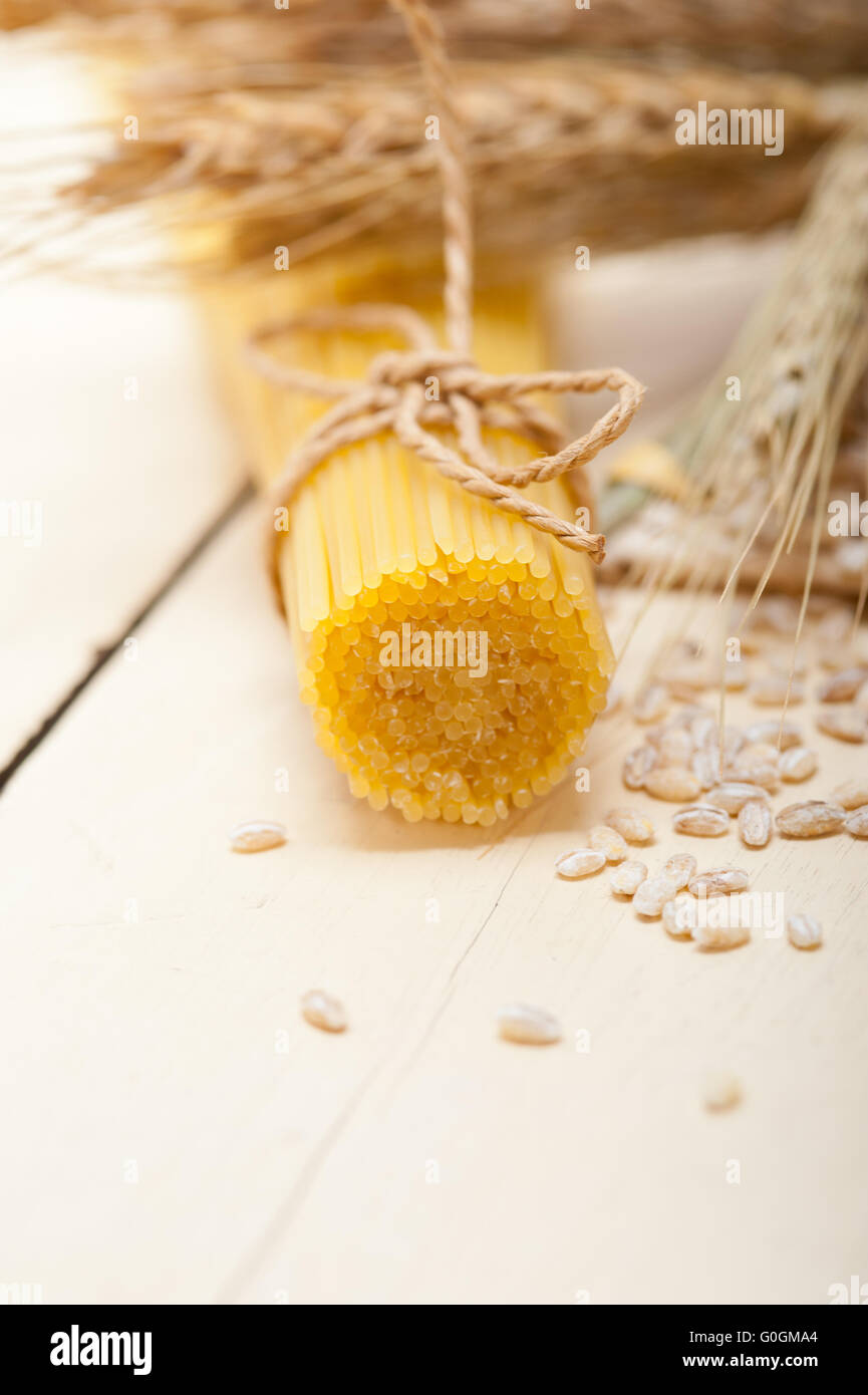 Materie organiche pasta italiana e del frumento duro Foto Stock