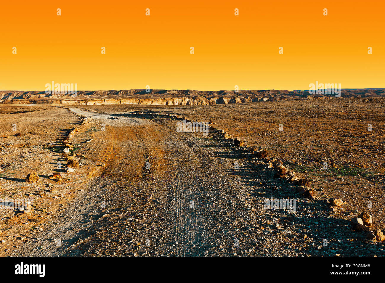 Israele al tramonto Foto Stock