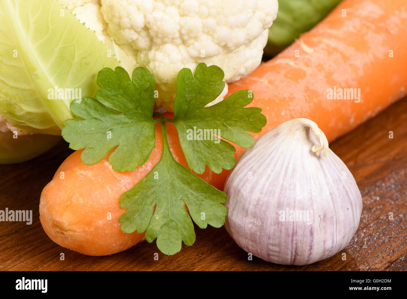 Gruppo di verdure fresche dal mercato Foto Stock