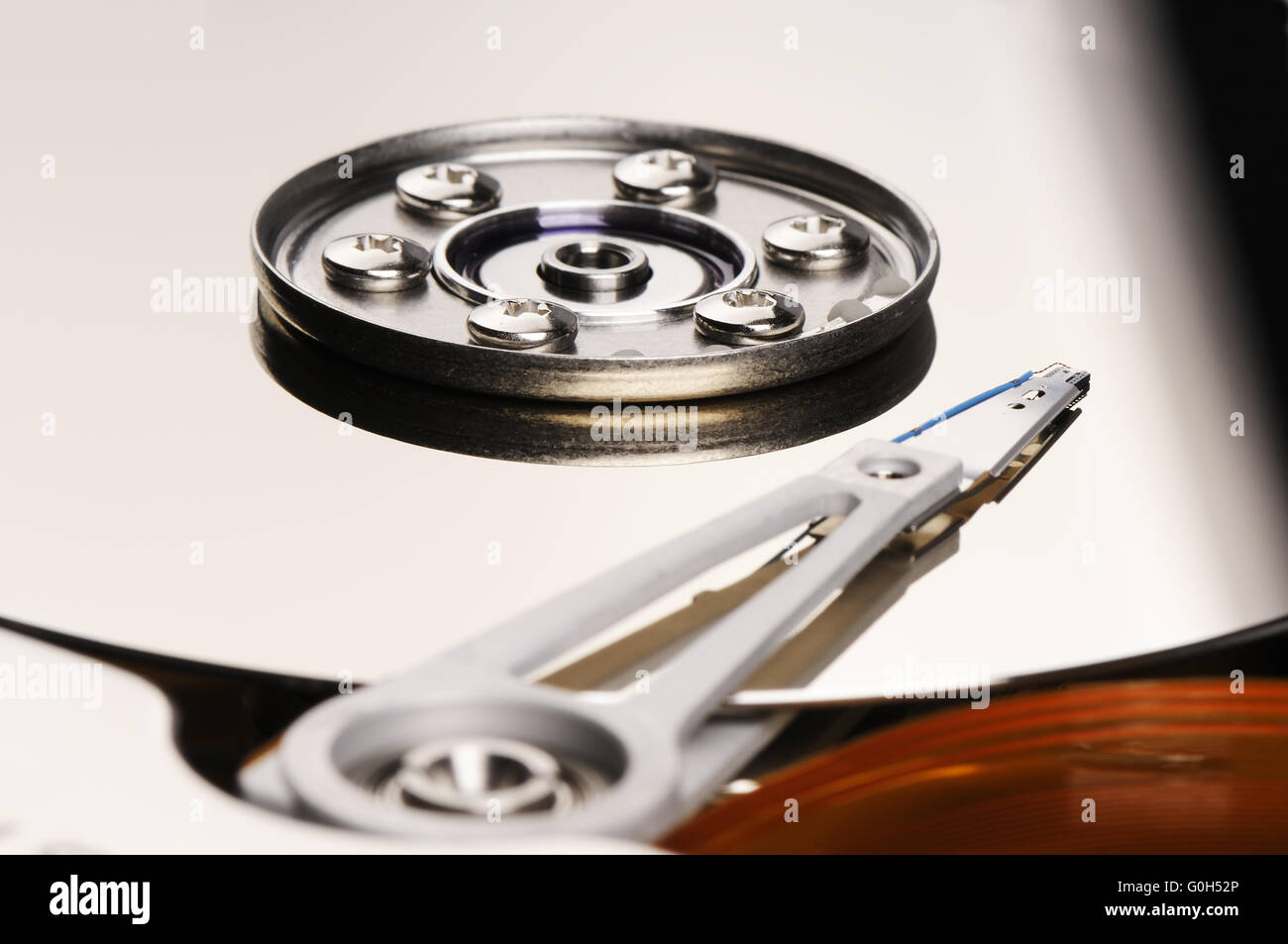 Smontate il computer il disco rigido (HDD) Contesto Foto Stock