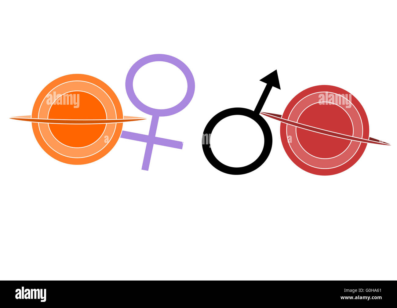 Le donne provengono da Venere Foto Stock