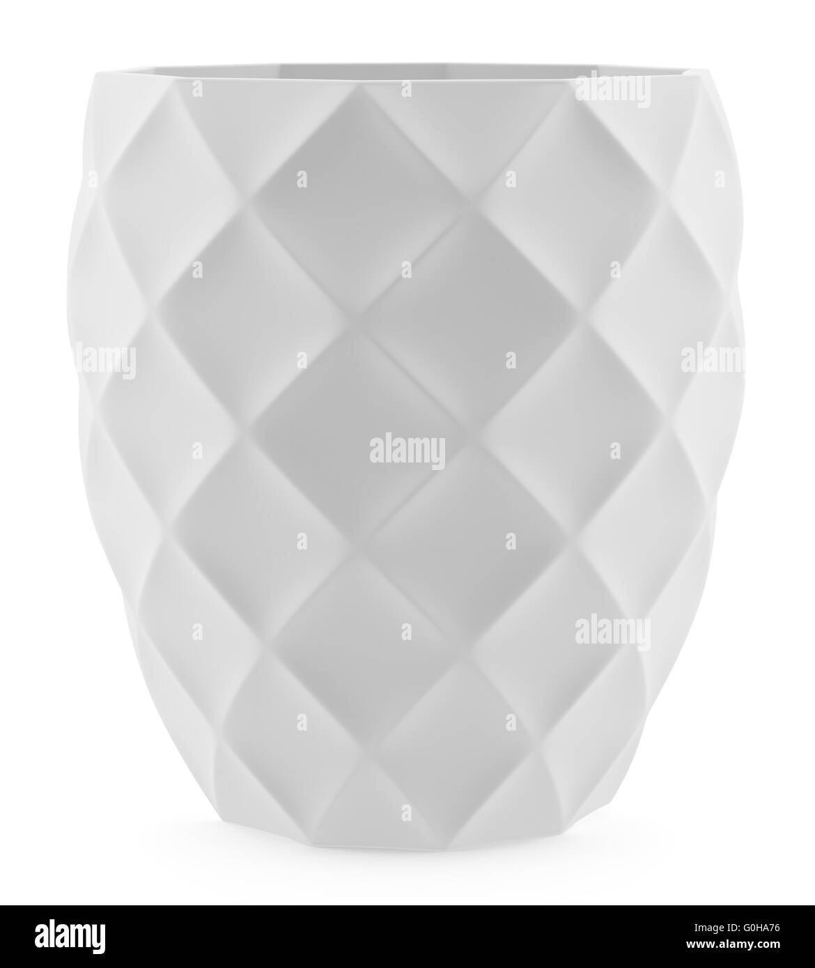 Vaso in ceramica isolata su sfondo bianco Foto Stock