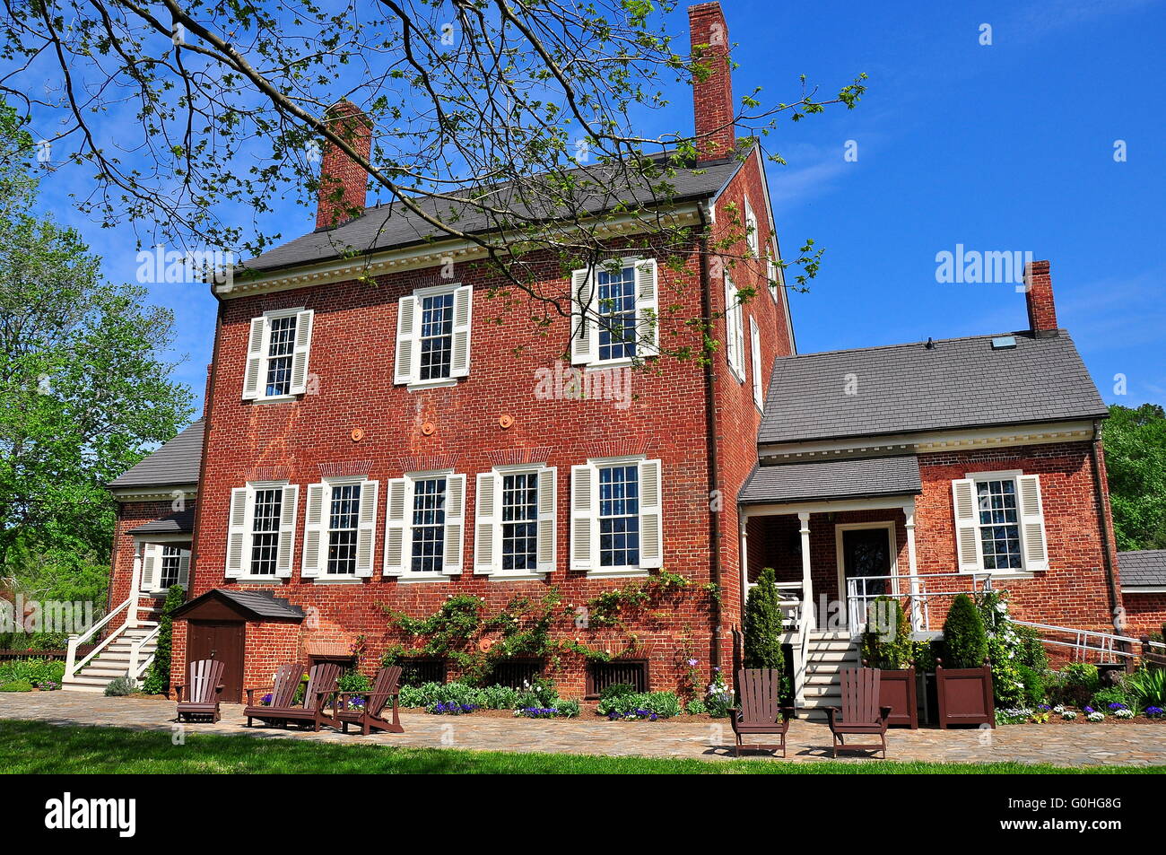Hillsborough, North Carolina : Sud anteriore 1815 Ayr piantagione di montaggio, tenuta dei coloni scozzesi William Kirkland * Foto Stock