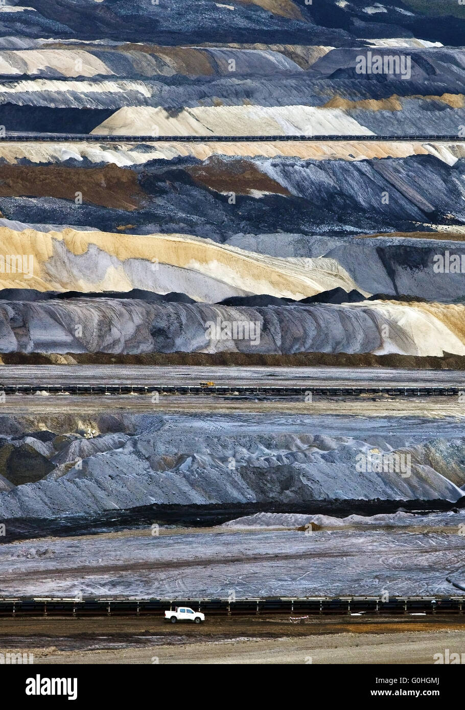 Carbone marrone miniere di superficie Inden, Renania settentrionale-Vestfalia, Germania, Europa Foto Stock