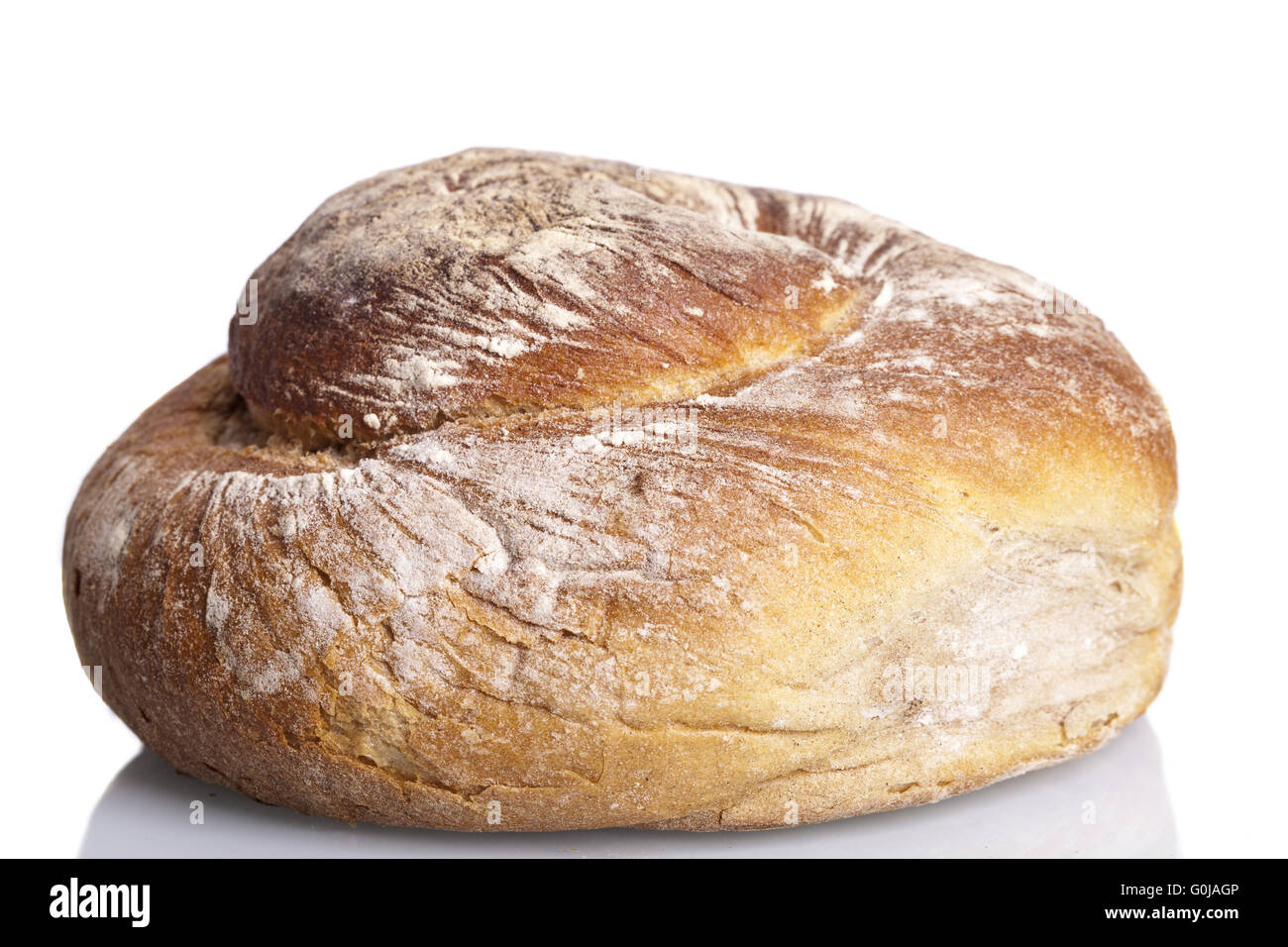 Gustoso pane fresco bun baguette cibo naturale Foto Stock