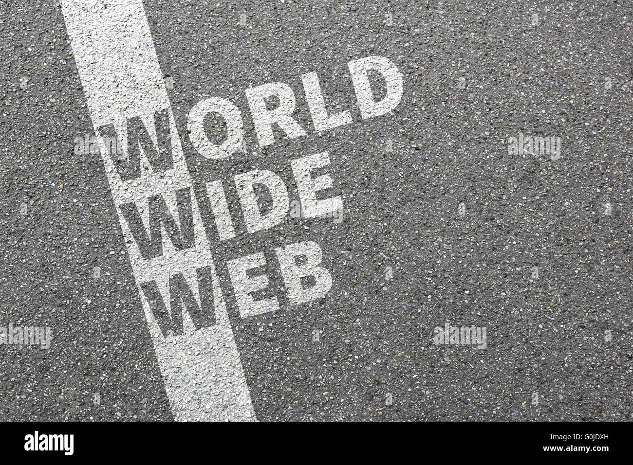 Internet www world wide web online sul concetto di computer sito web Foto Stock