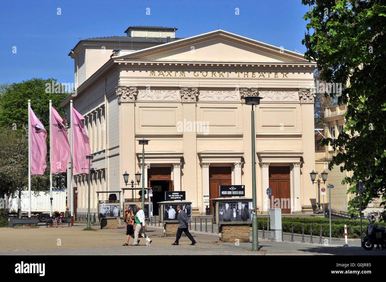 Maxim Gorki Theater am Festungsgraben, nel quartiere Mitte di Berlino, Germania / Maxim-Gorki-theatre Foto Stock