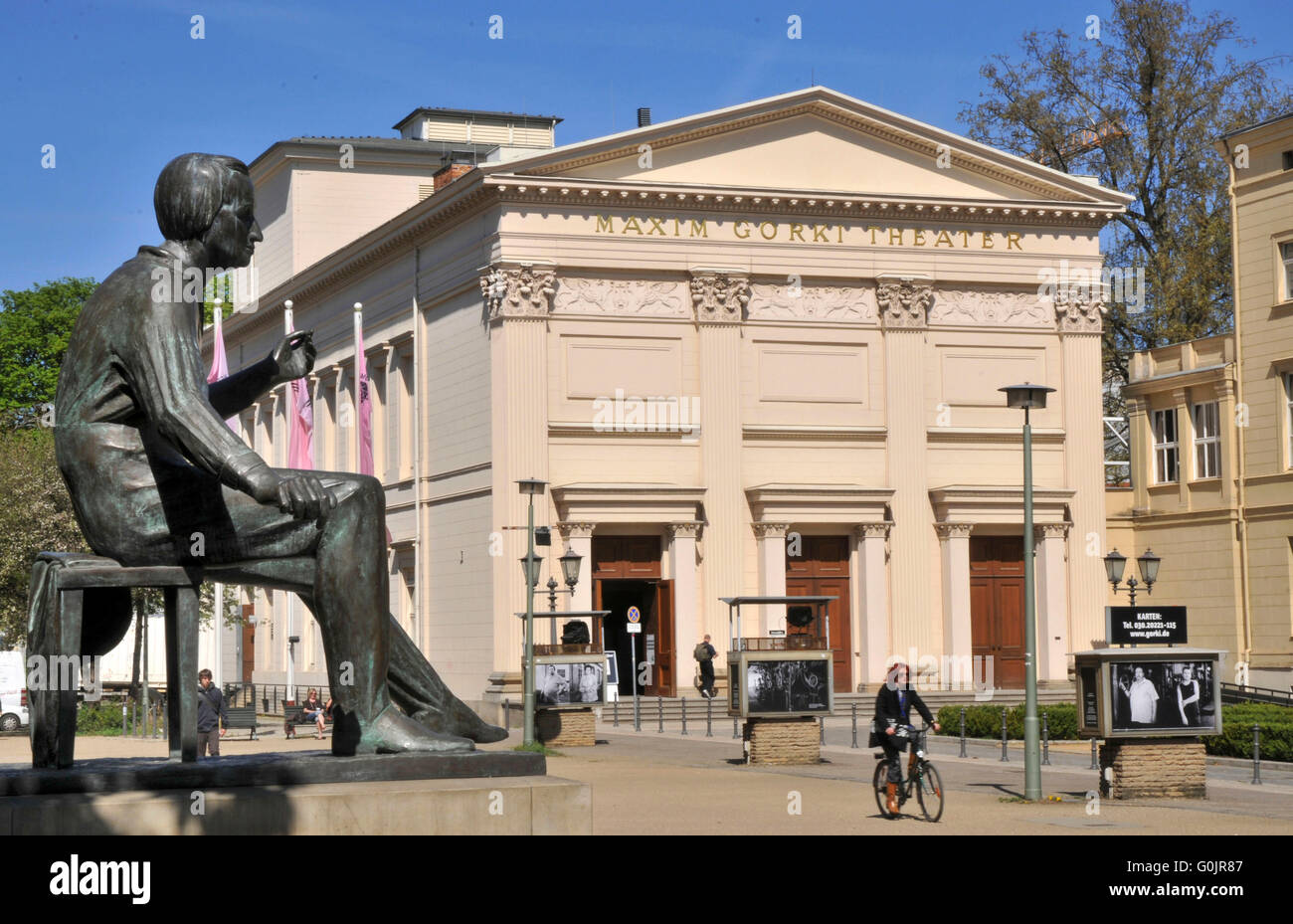 Maxim Gorki Theater am Festungsgraben, nel quartiere Mitte di Berlino, Germania / Maxim-Gorki-theatre Foto Stock