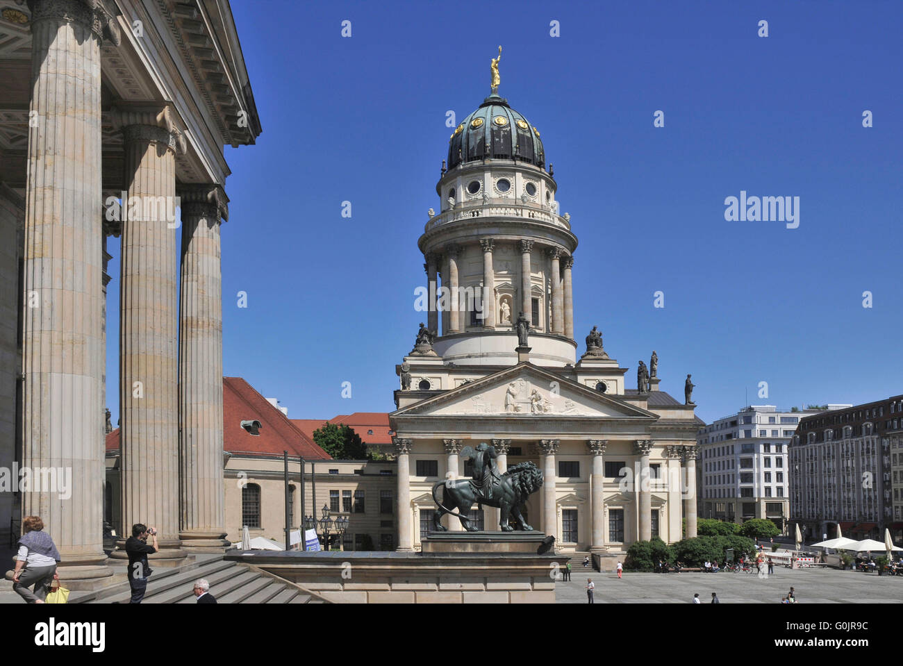 Cattedrale francese, Gendarmenmarkt Berlin, Germania / Franzosischer Dom, Französischer Dom Foto Stock