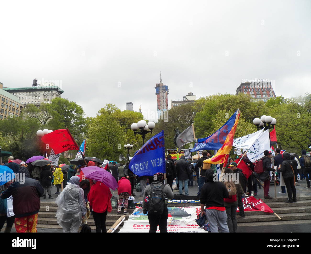 New York, NY, STATI UNITI D'AMERICA-1st Maggio 2016-Mayday al Rally di Union Square a New York City- Credito: Mark Apollo/Alamy Live News Foto Stock
