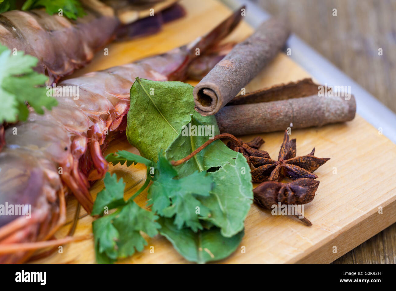 Ingredienti per tailandese Tom Yam soup Foto Stock