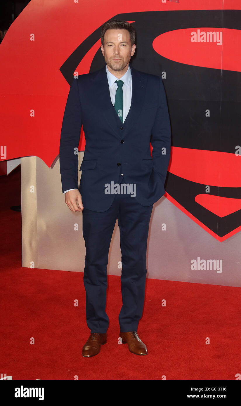 Marzo 22, 2016 - Ben Affleck che frequentano la premiere europeo di "Batman V Superman: Alba di giustizia" di Odeon Leicester Square ho Foto Stock