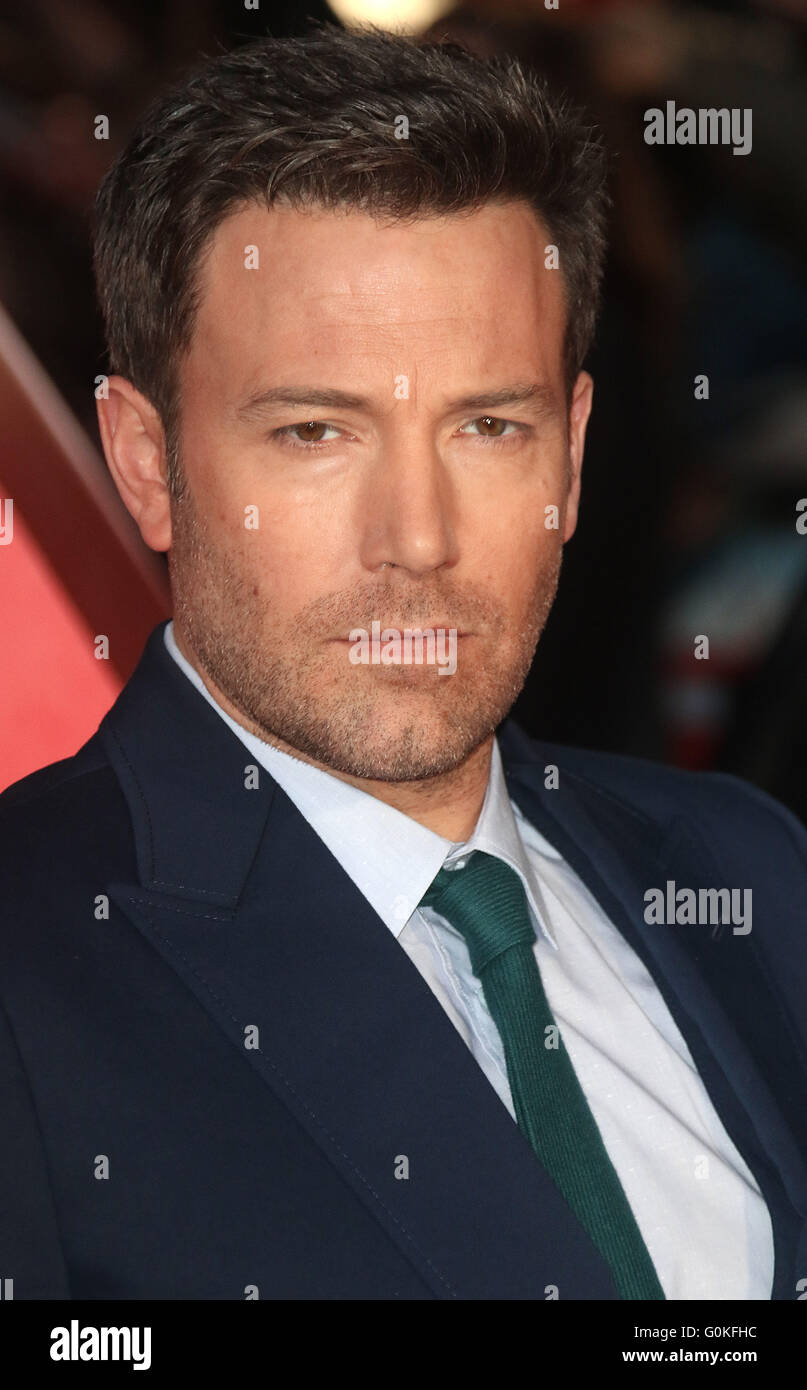 Marzo 22, 2016 - Ben Affleck che frequentano la premiere europeo di "Batman V Superman: Alba di giustizia" di Odeon Leicester Square ho Foto Stock