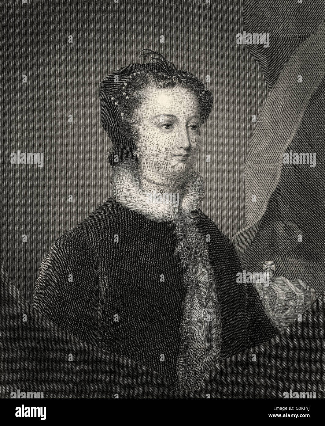 Maria Stuart o Maria I. 1542-1587, Regina di Scozia e Francia Foto Stock