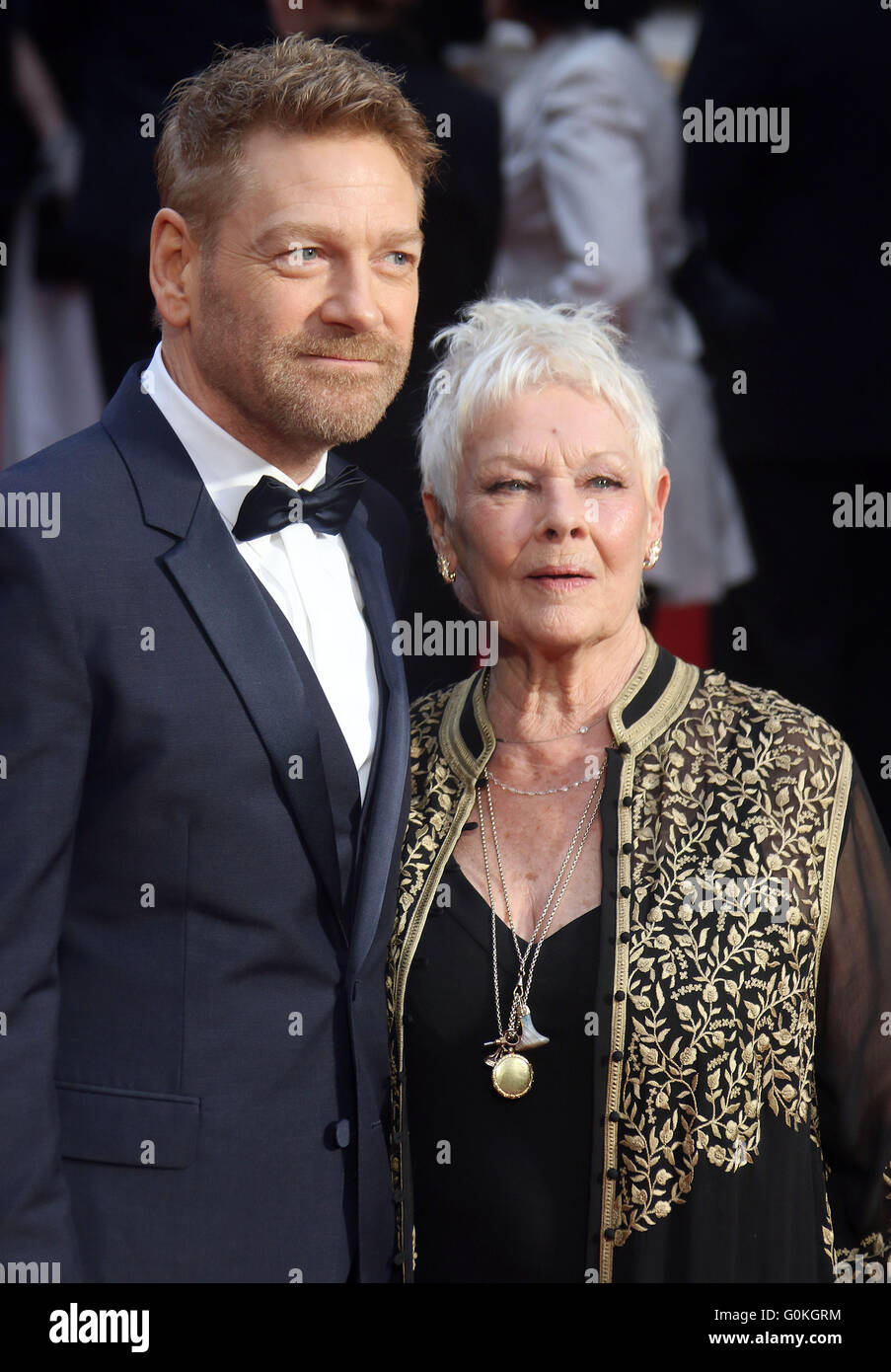 3 aprile 2016 - Sir Kenneth Branagh e Dame Judi Dench frequentando il Olivier Awards 2016 at Royal Opera House Covent Garden in Foto Stock