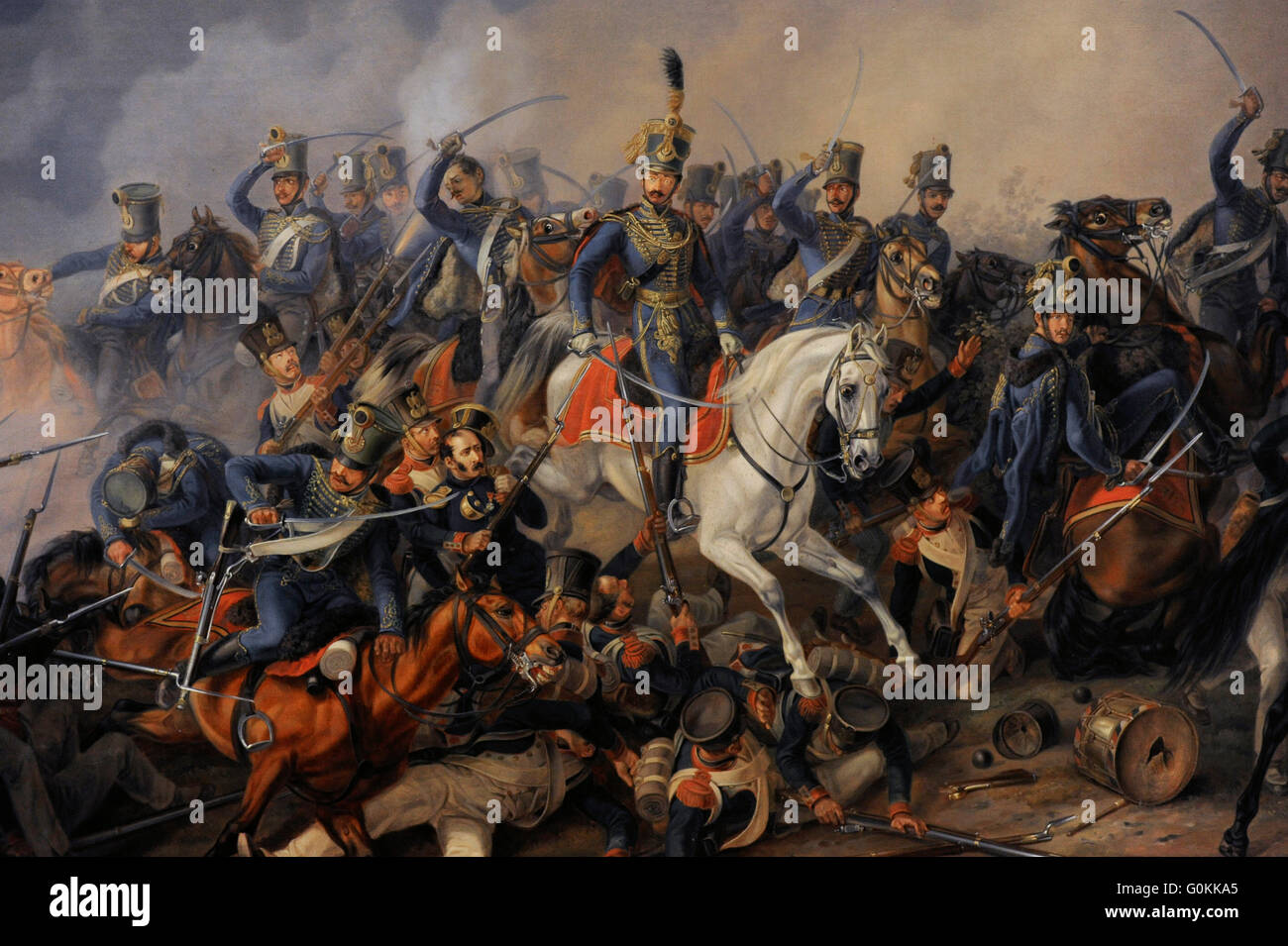 Albrecht Adam (1786-1862). Pittore tedesco. Scena di battaglia, 1838. Dettaglio. Olio su tela. Lo stato Museo Hermitage. San Pietroburgo. La Russia. Foto Stock