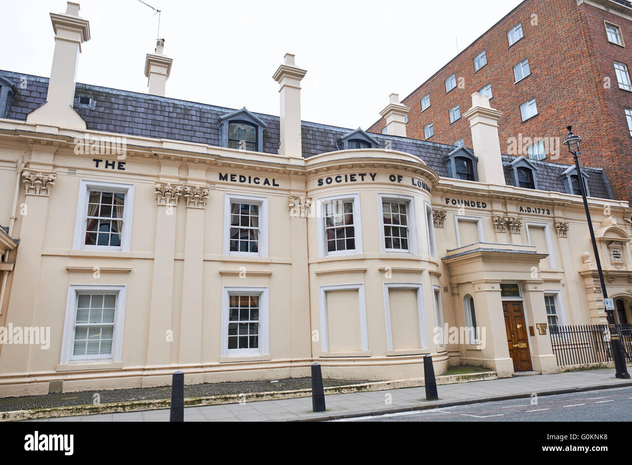 Medical Society di Londra Lettsom House Chandos Street London REGNO UNITO Foto Stock