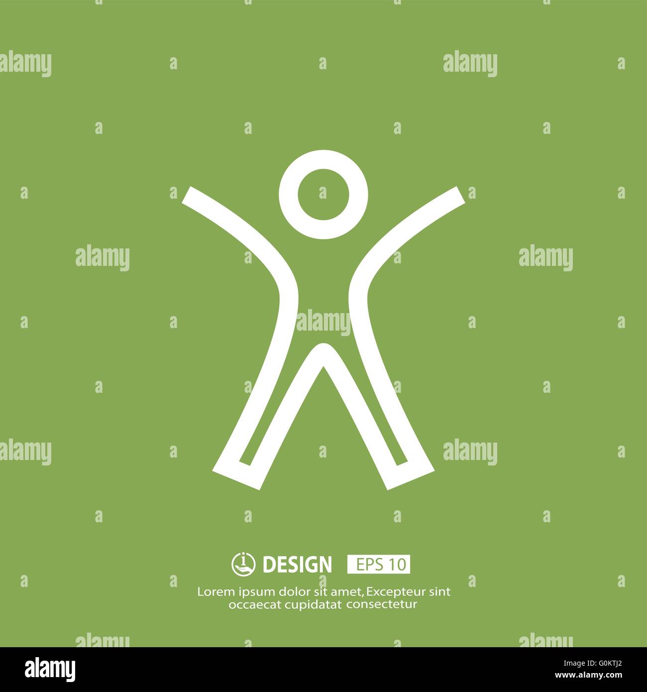 Successo icona persone Illustrazione Vettoriale