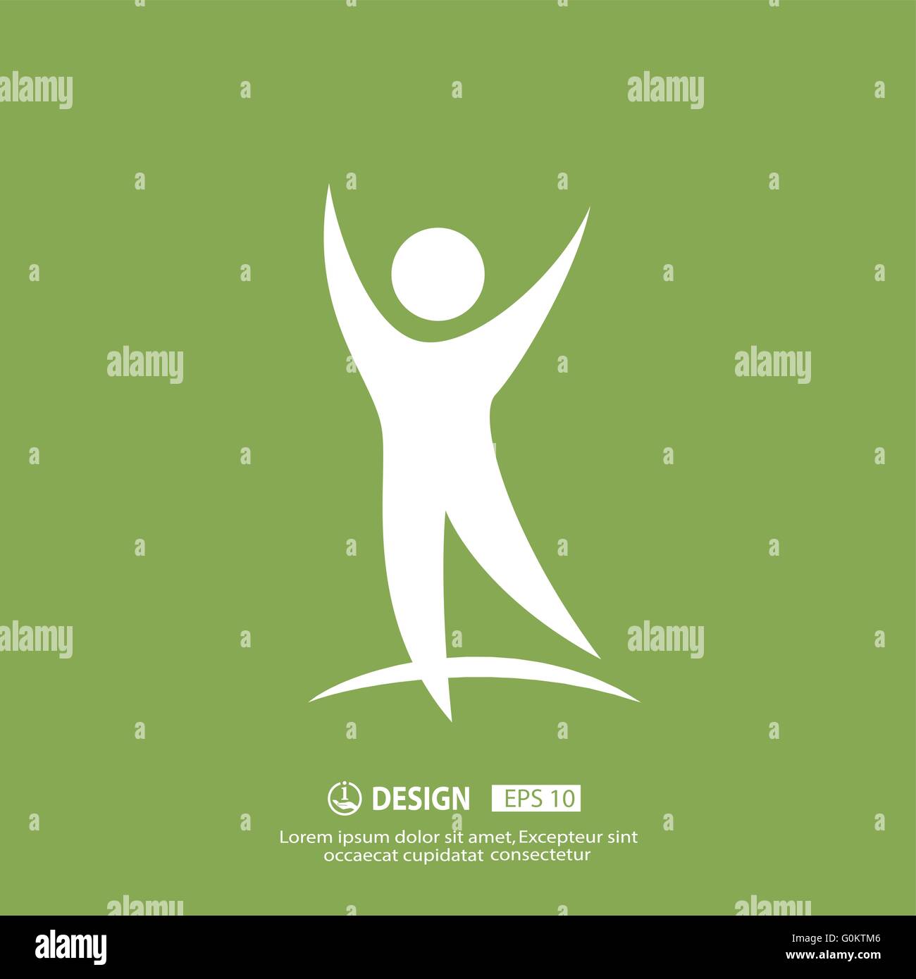 Successo icona persone Illustrazione Vettoriale