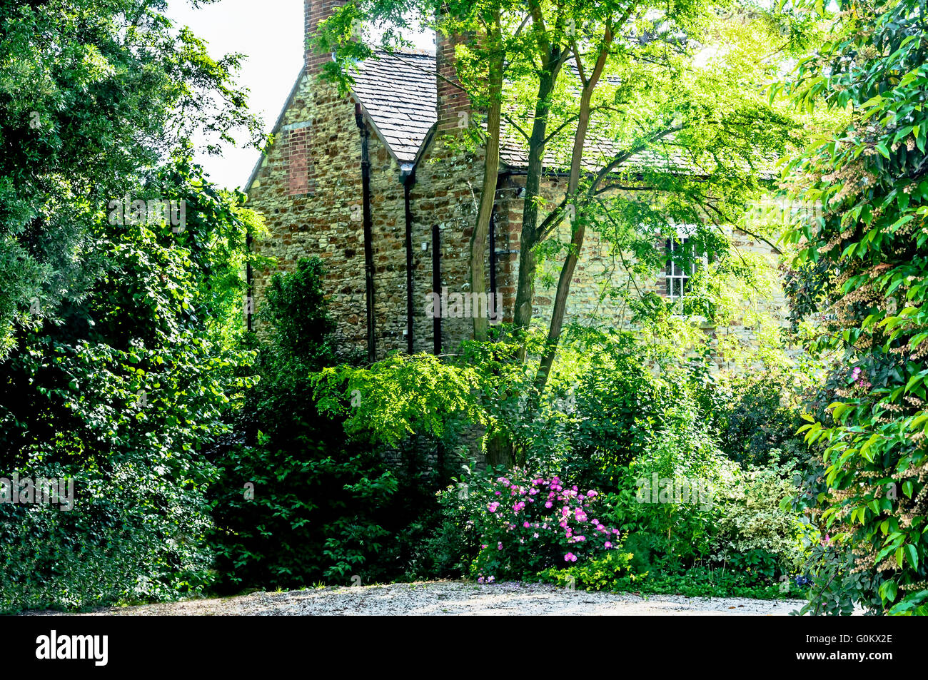 Il Cedar Lodge in Steeple Aston, Cherwell Valley, Oxfordshire, casa di Iris Murdoch e John Bayley per più di 30 anni Foto Stock