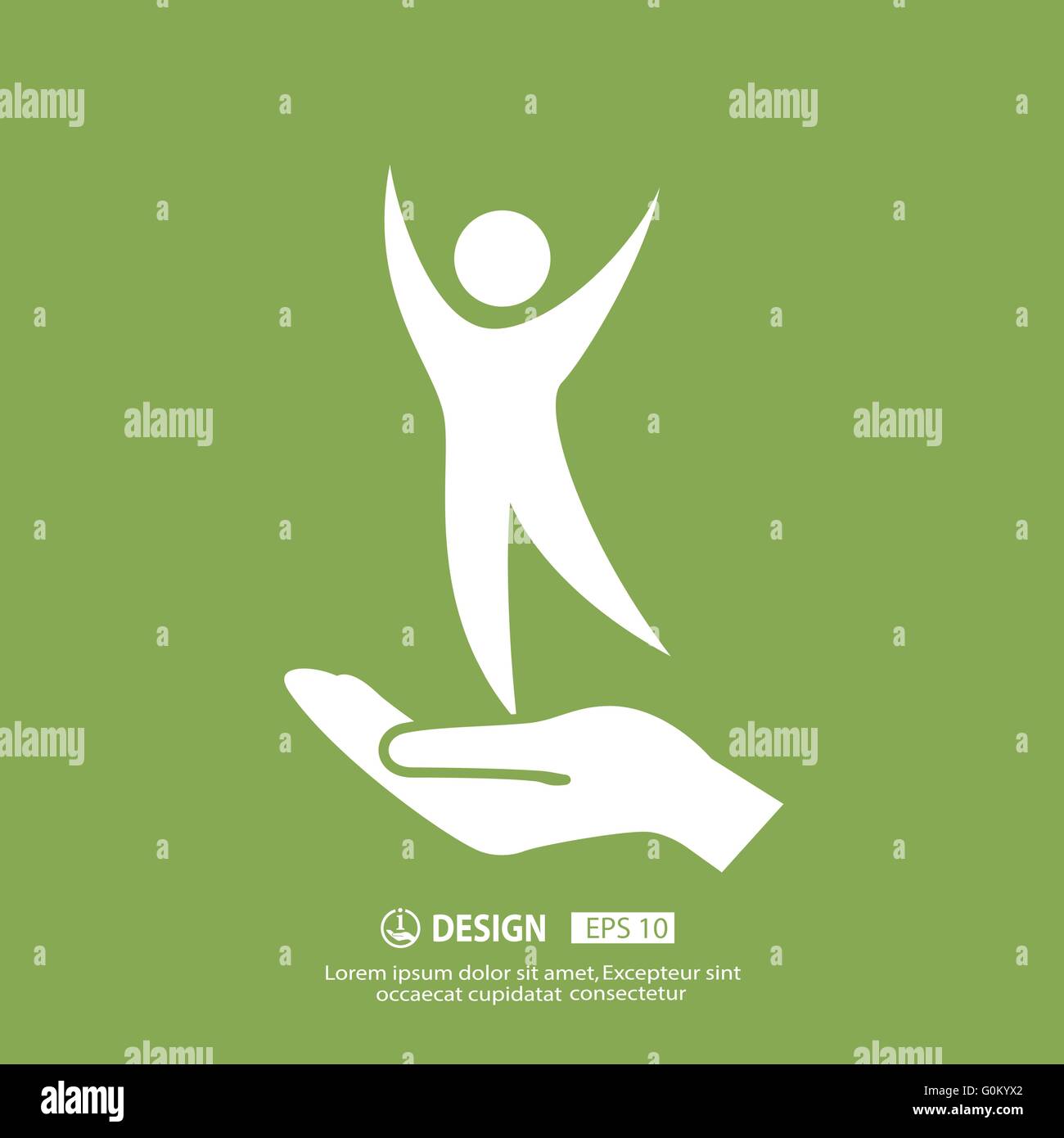 Successo icona persone Illustrazione Vettoriale