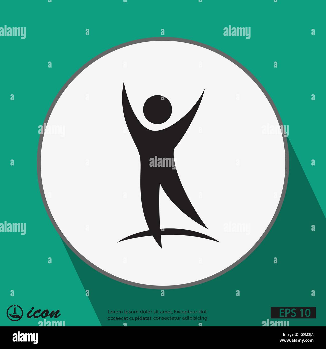 Successo icona persone Illustrazione Vettoriale