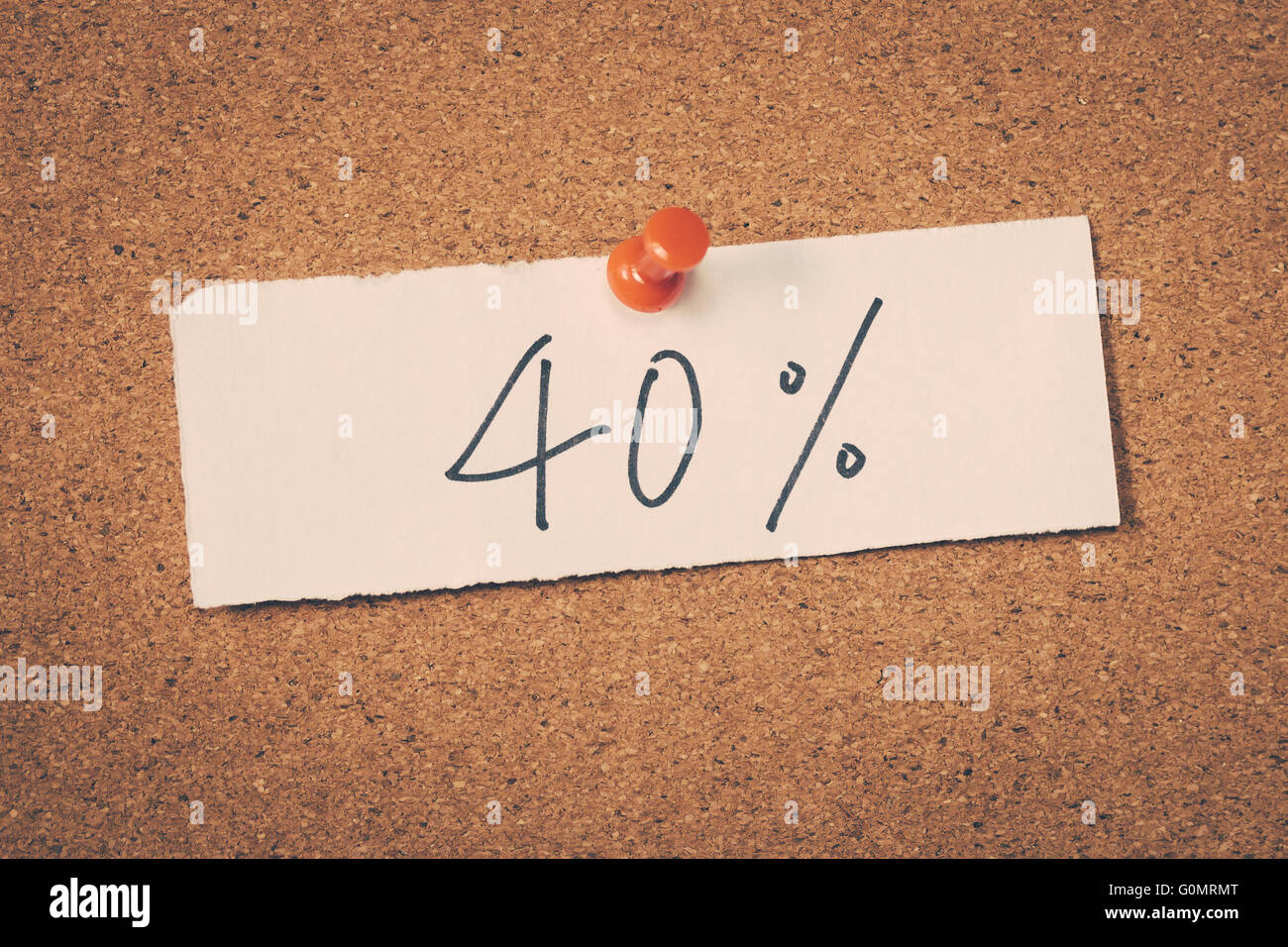 40% quaranta percento Foto Stock