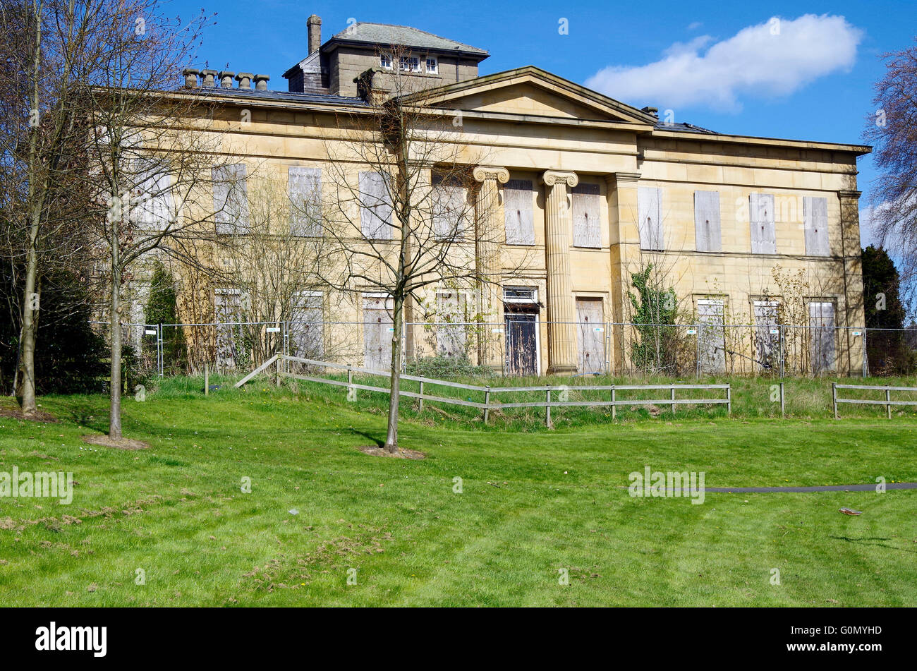 Gledhow Grove, Revival Greco Mansion, Leeds Foto Stock