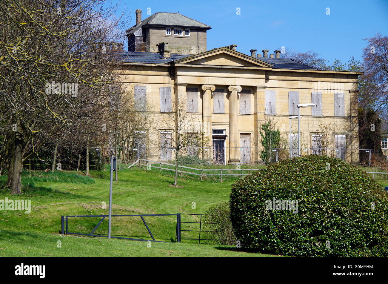 Gledhow Grove, Revival Greco Mansion, Leeds Foto Stock