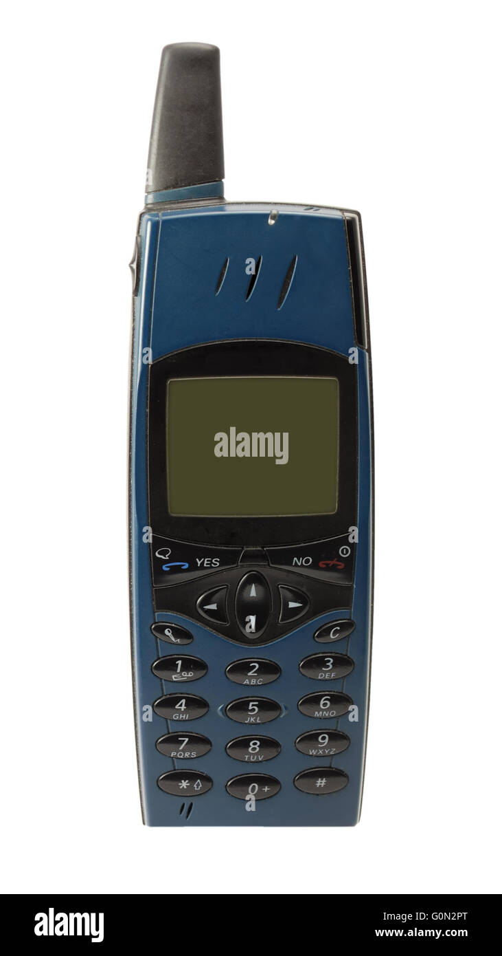 vecchio telefono cellulare Foto Stock