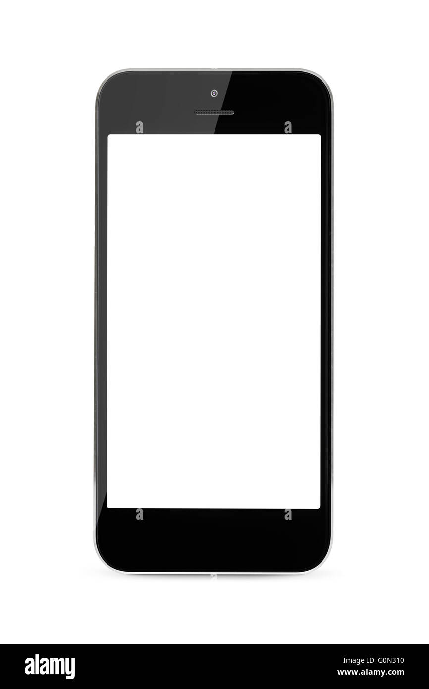 Un tocco moderno smartphone dello schermo Foto Stock
