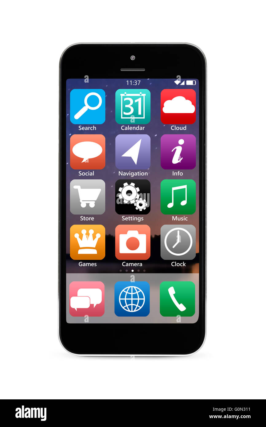 Smartphone moderno Foto Stock