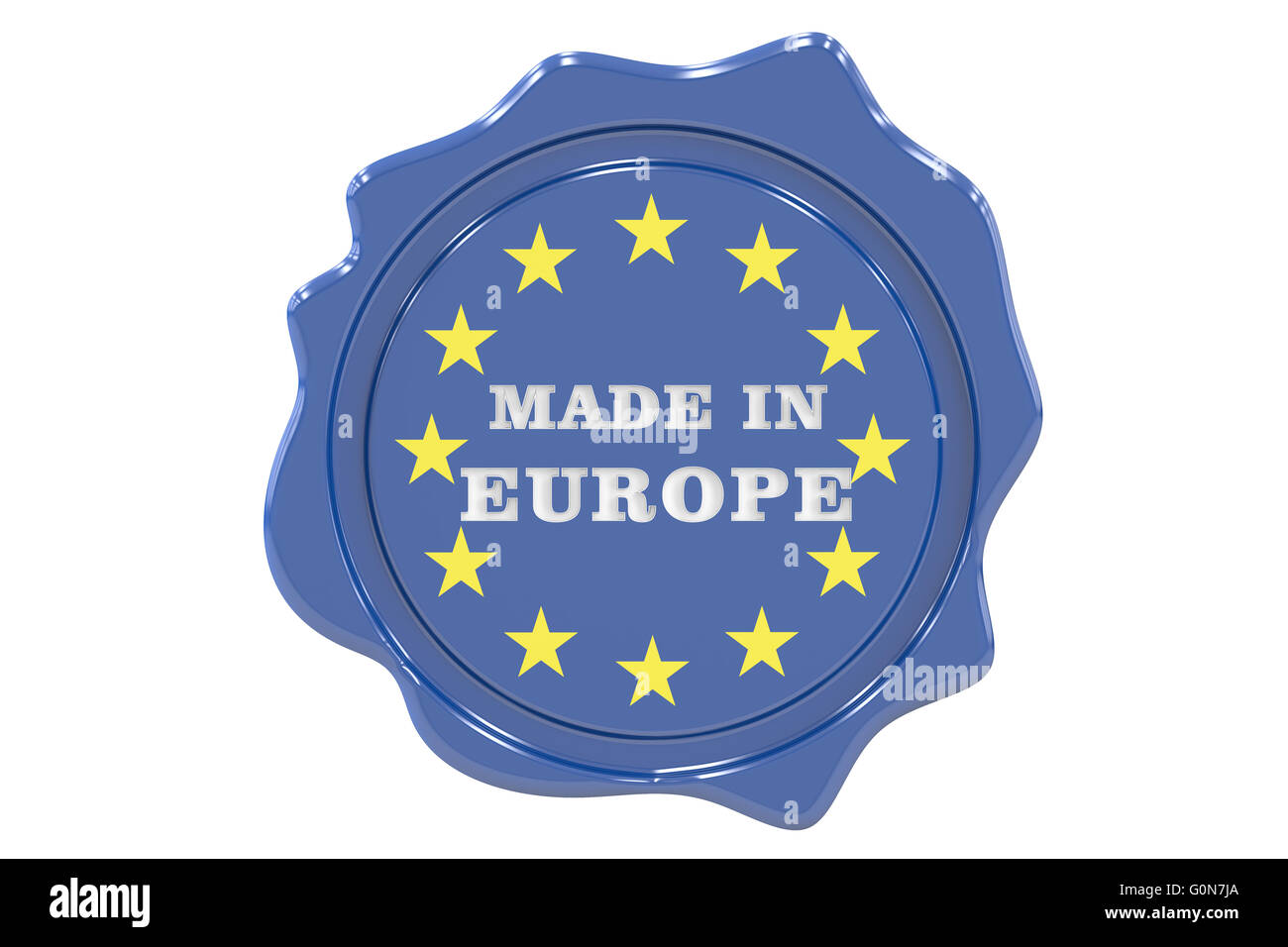 In Europa la guarnizione, timbro. Il rendering 3D Foto Stock