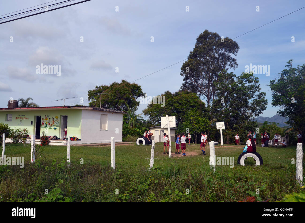 La scuola primaria, Vinales, Cuba 2016 Foto Stock