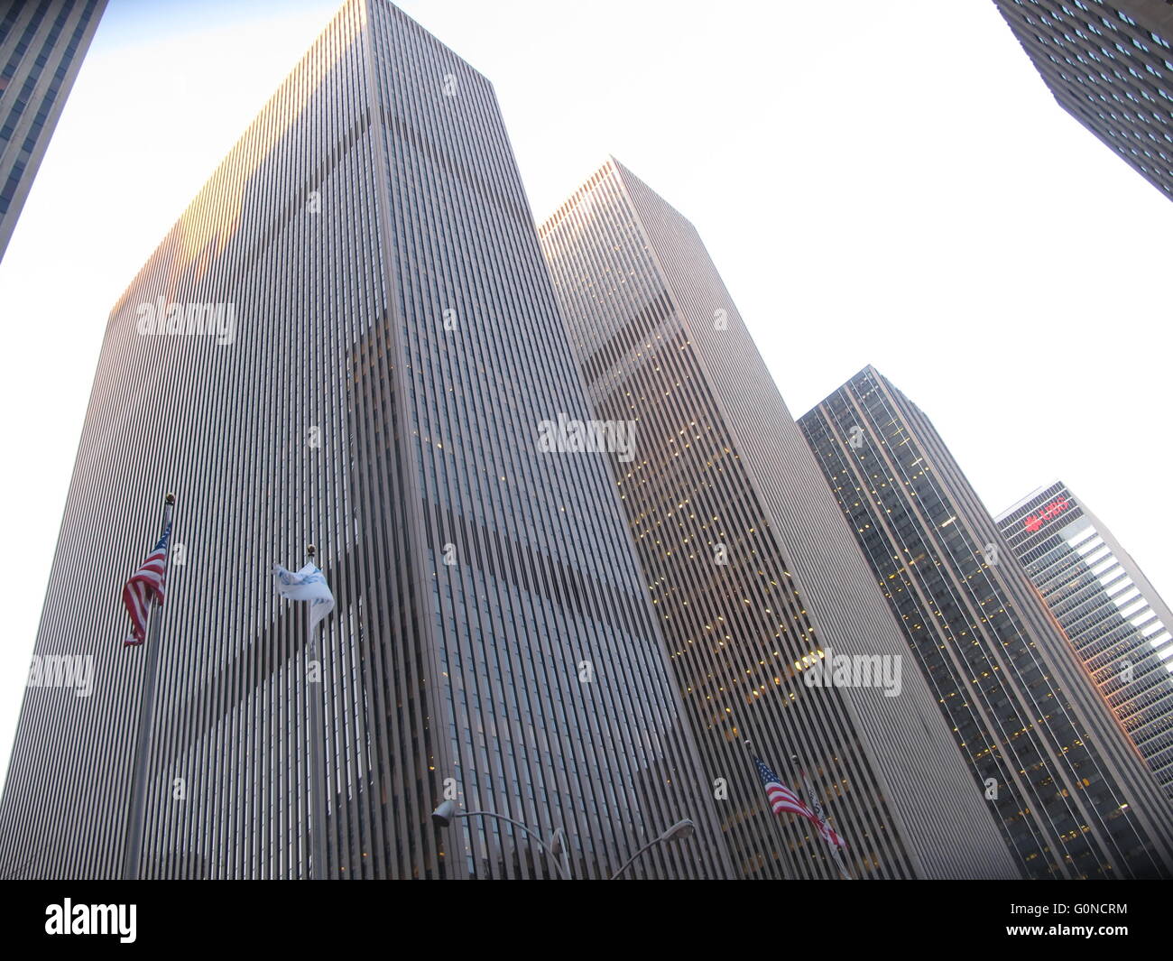 La città di New York, sesta Avenue torri di uffici Foto Stock
